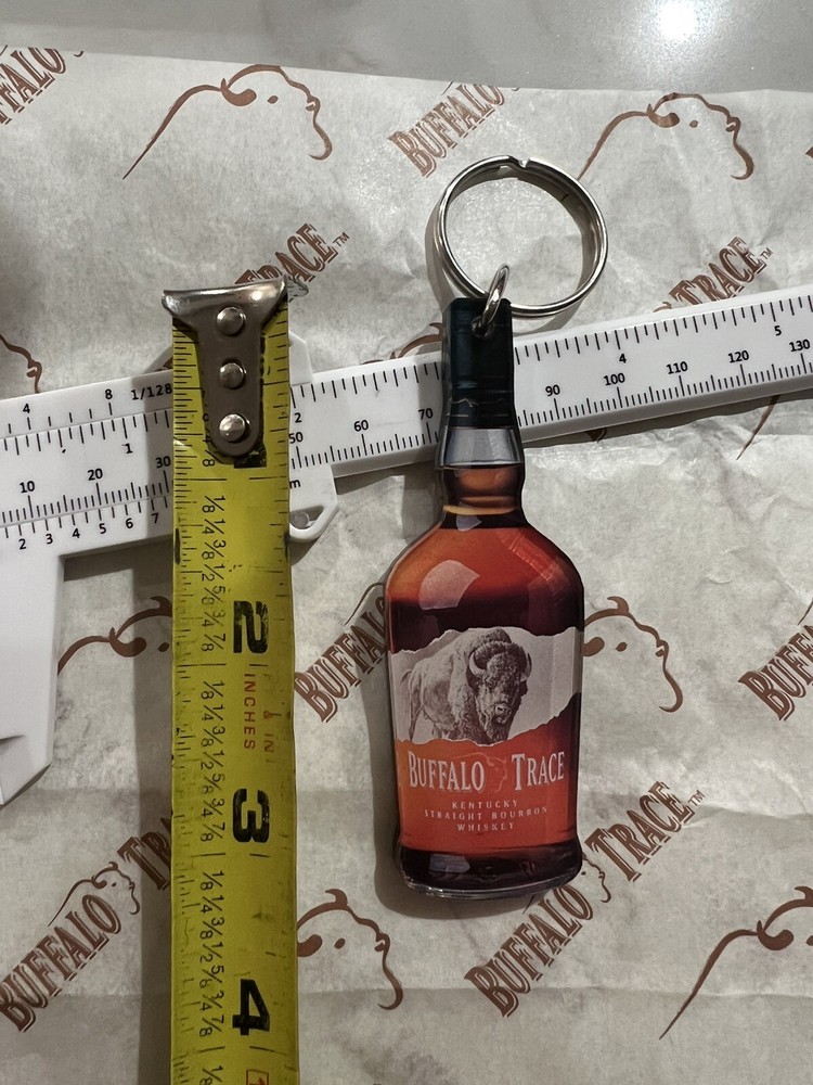 buffalo trace bourbon keychain 3d bottle rare pappy van winkle