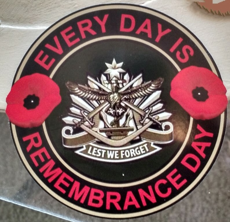 Canada Remembrance Day Lest We Forget Decal (4")