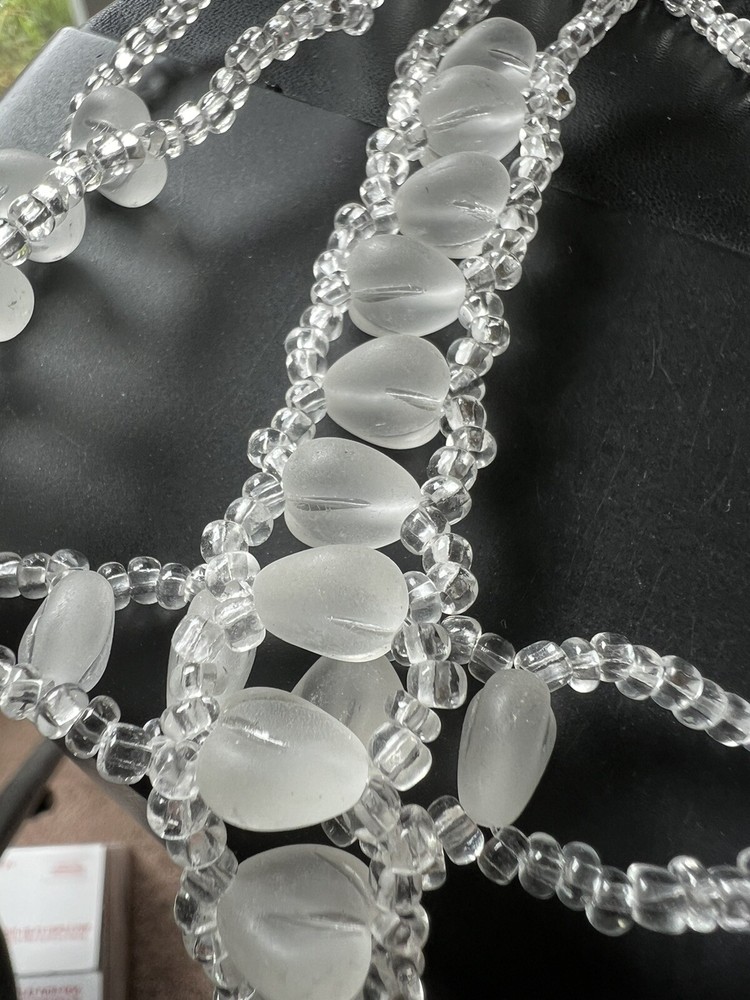 Giant Glass Rosary 35 Inches