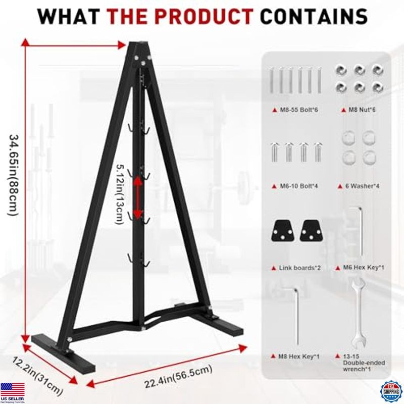 Lat Pulldown Attachment Rack - Cable Machine Organizer for Home Gym Storage