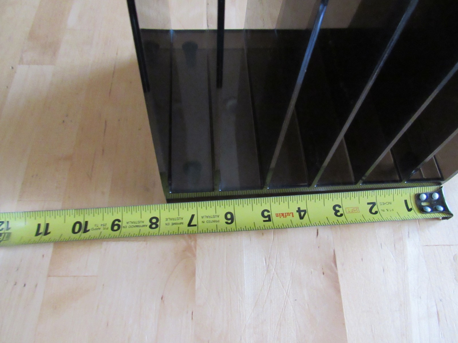 Brown Acrylic Letter Holder/ great condition!