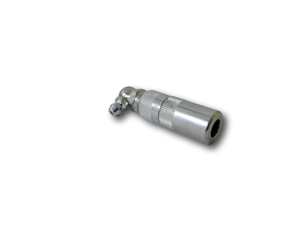 LockNLube Simple 90-Degree Grease Coupler Adapter Small, Silver