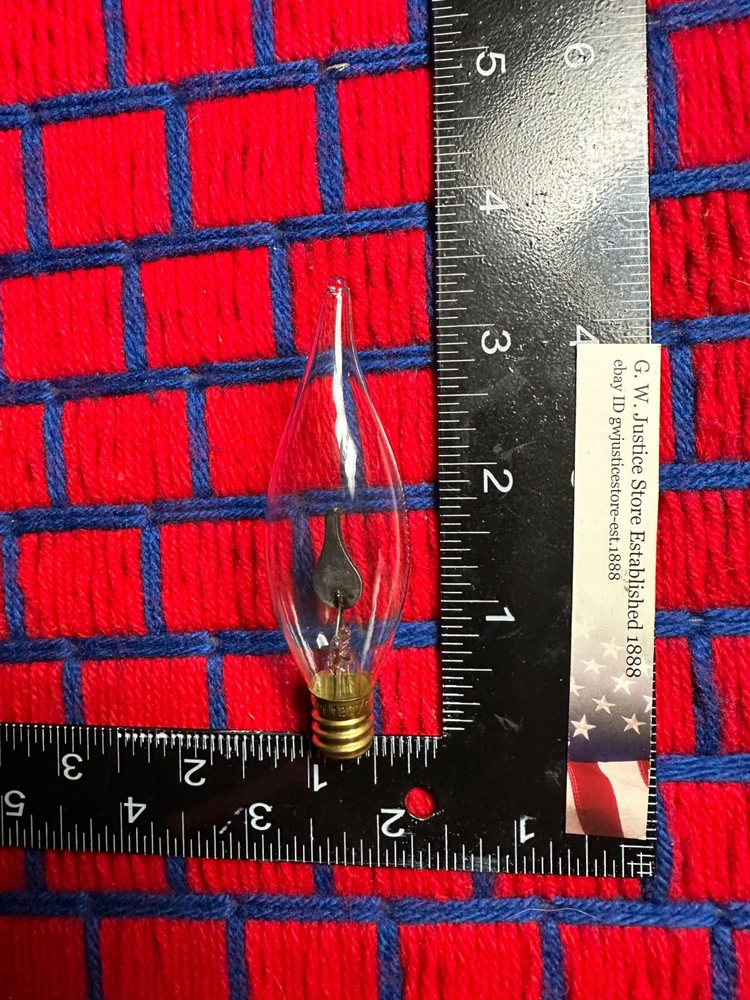 BOXof9 FLICKER FLAME LIGHT BULB E12 candelabra base flickering 3W candle neon C7