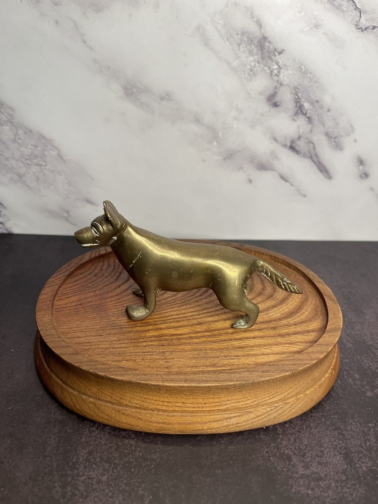 Brass German Sheppard Dog
