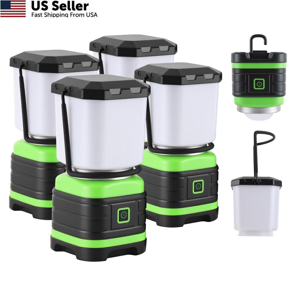 Lichamp LED Camping Lantern, Battery Powered Lights Green