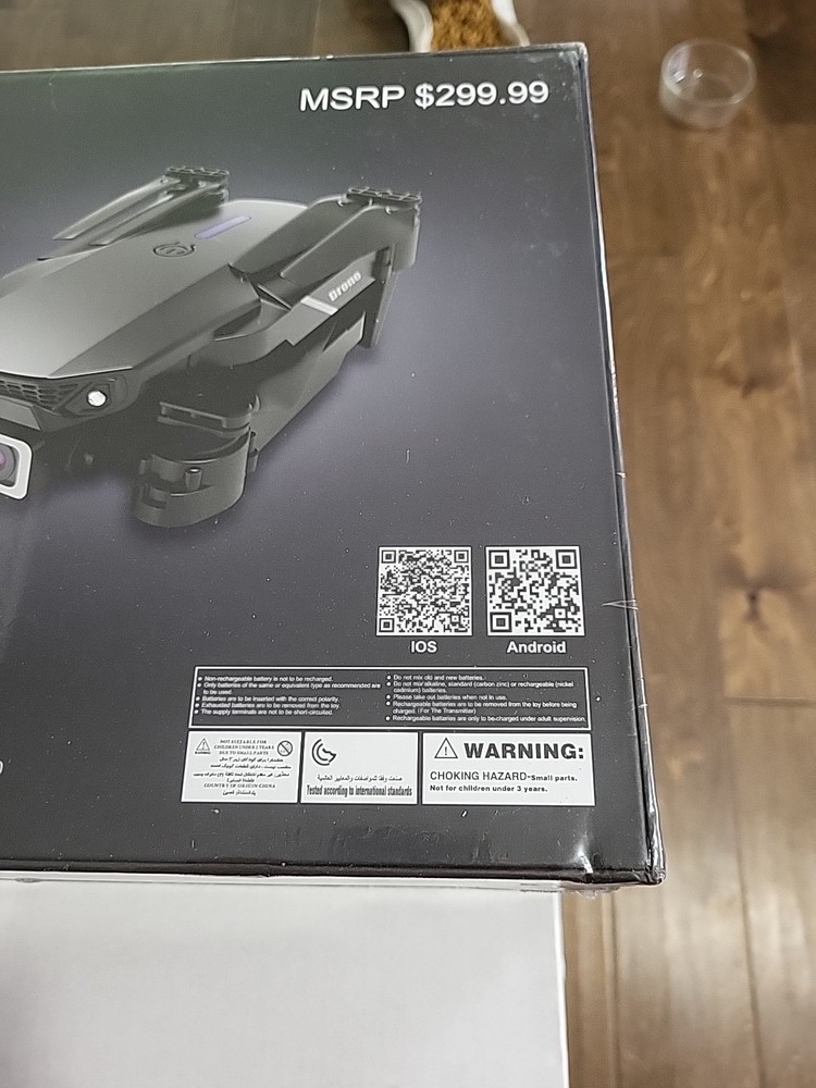 SMS Drone Avoid Obstacles Black HD 4k Camera Beginners New Factory Sealed