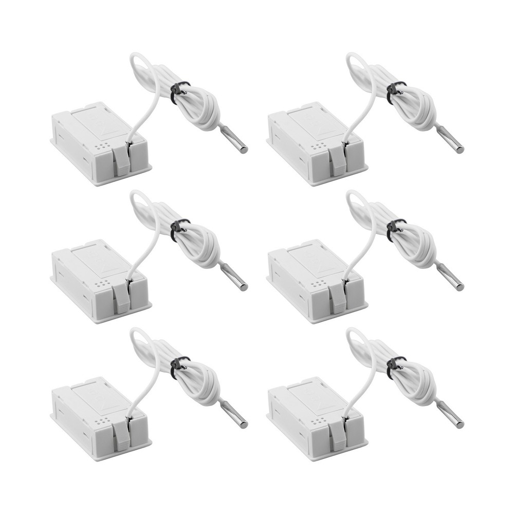 White Digital LCD Thermometer Set with Long Probe for Accurate Readings