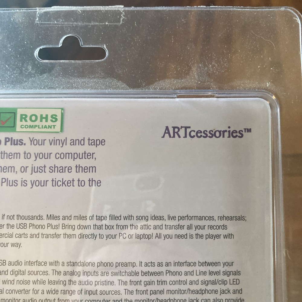 (C) ARTcessories USB Phono Vinyl Records Transfer Computer Interface