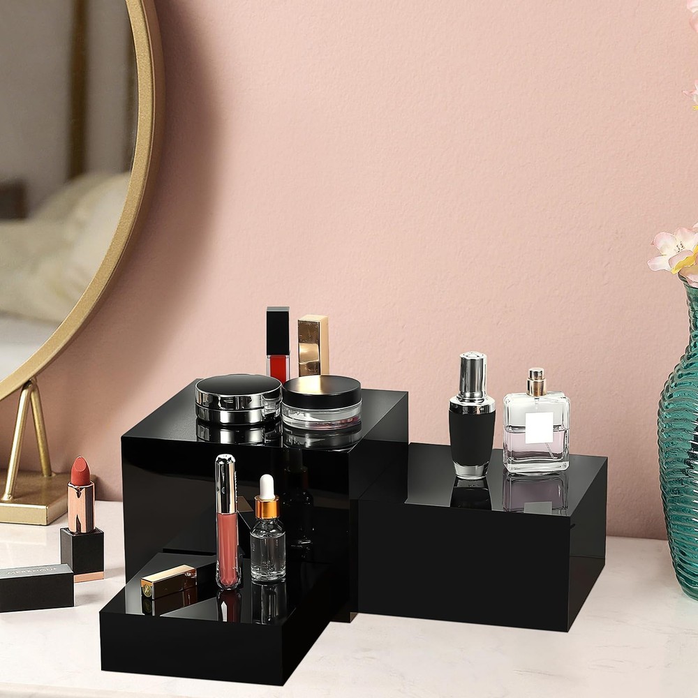 6 Pcs Buffet Risers,Food Risers for Buffet Display,Acrylic Cube Display Nesti...