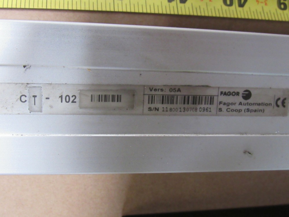FAGOR LINEAR ENCODER CT-102 VERS 05A, W/ CT VERS 18A EC-4-PD 07A-0710, 1640MM
