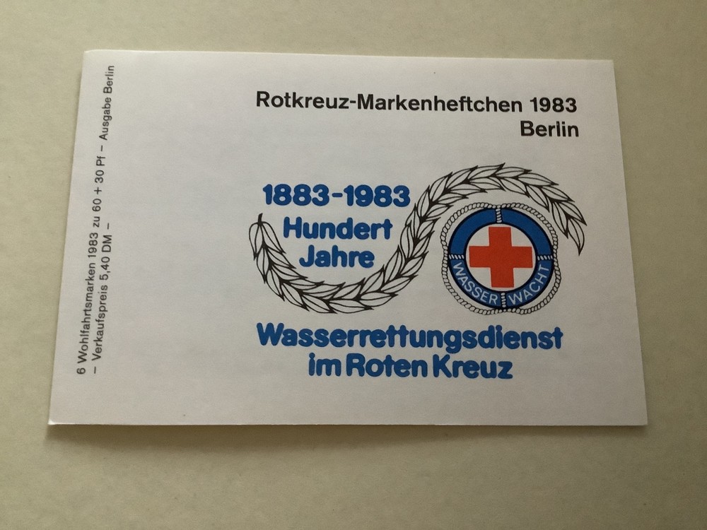 Germany 1983 Red Cross mint never hinged stamps booklet Ref R49801