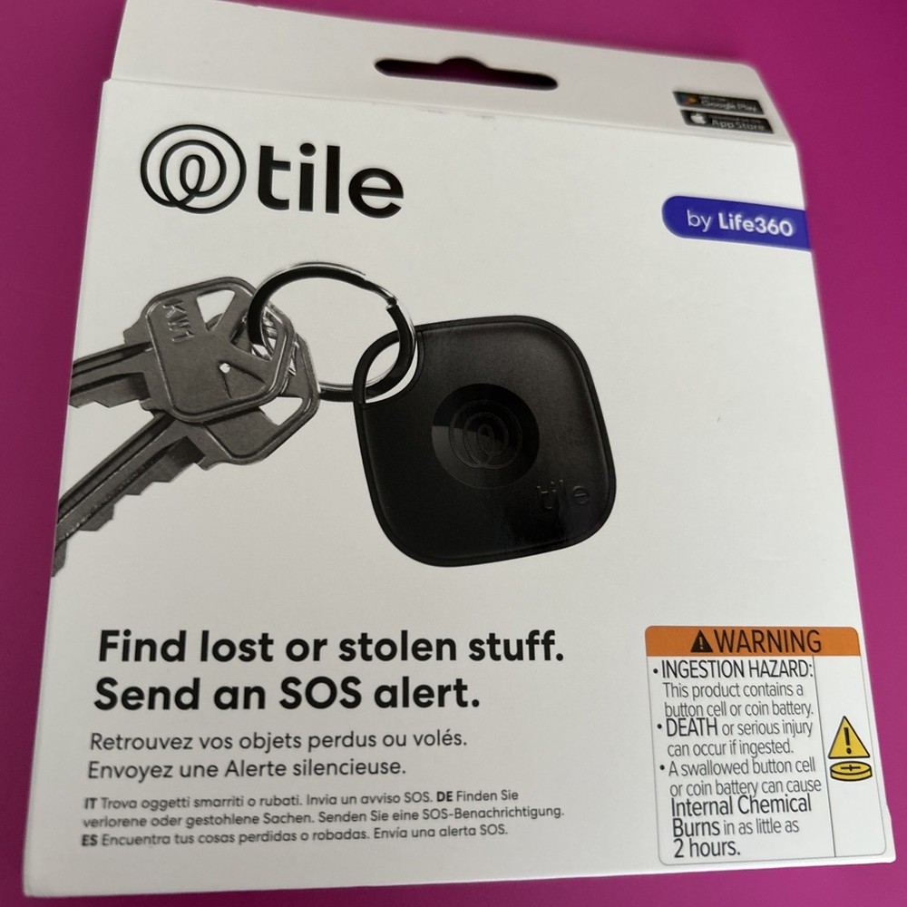 Life 360 Tile Mate T1801A  Bluetooth Tracking Device