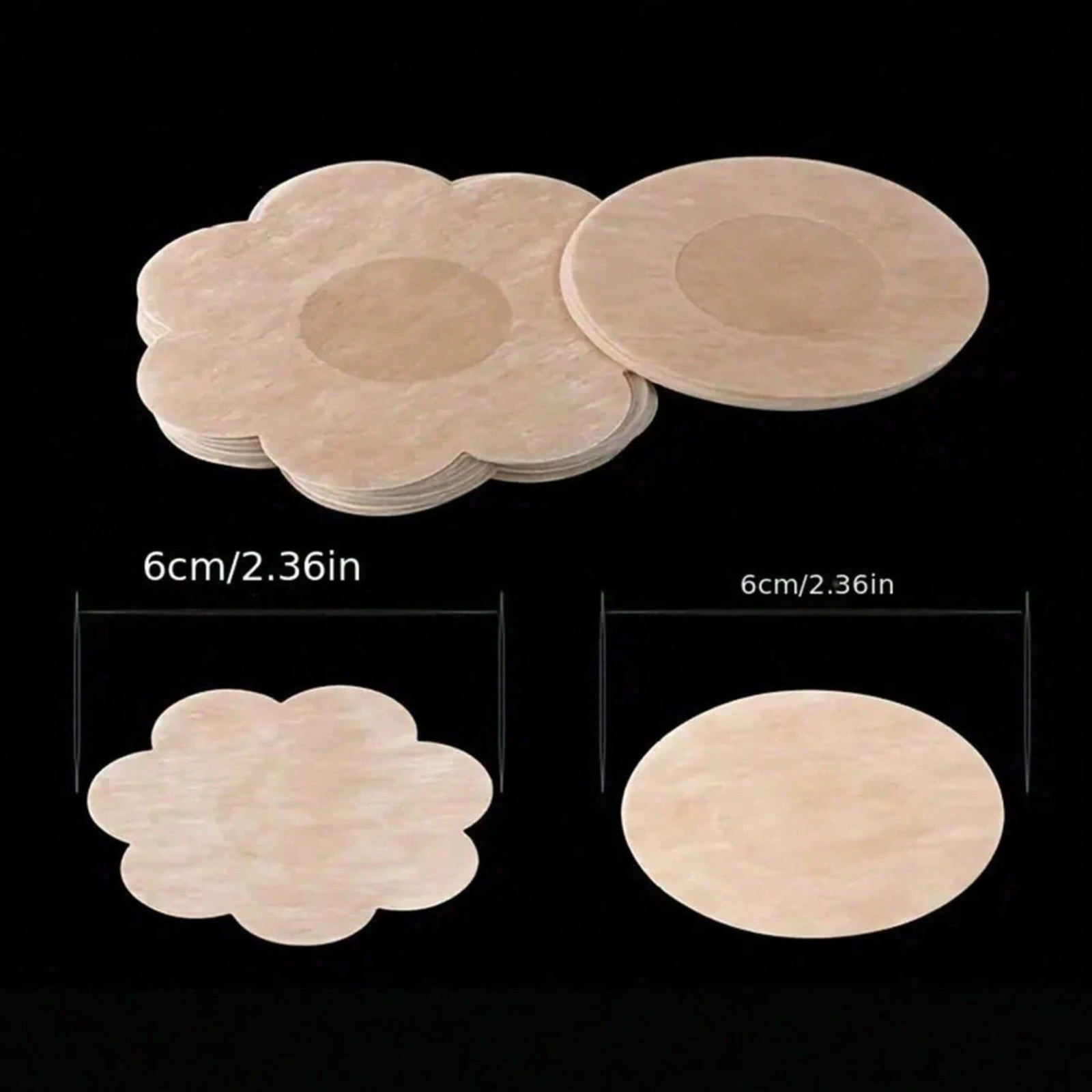 Disposable Nipple Covers 100pcs Seamless Breathable Self-Adhesive Nipple Sticker