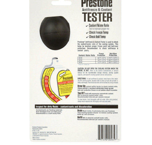 Prestone Antifreeze & Coolant Tester{Select Your Pack}