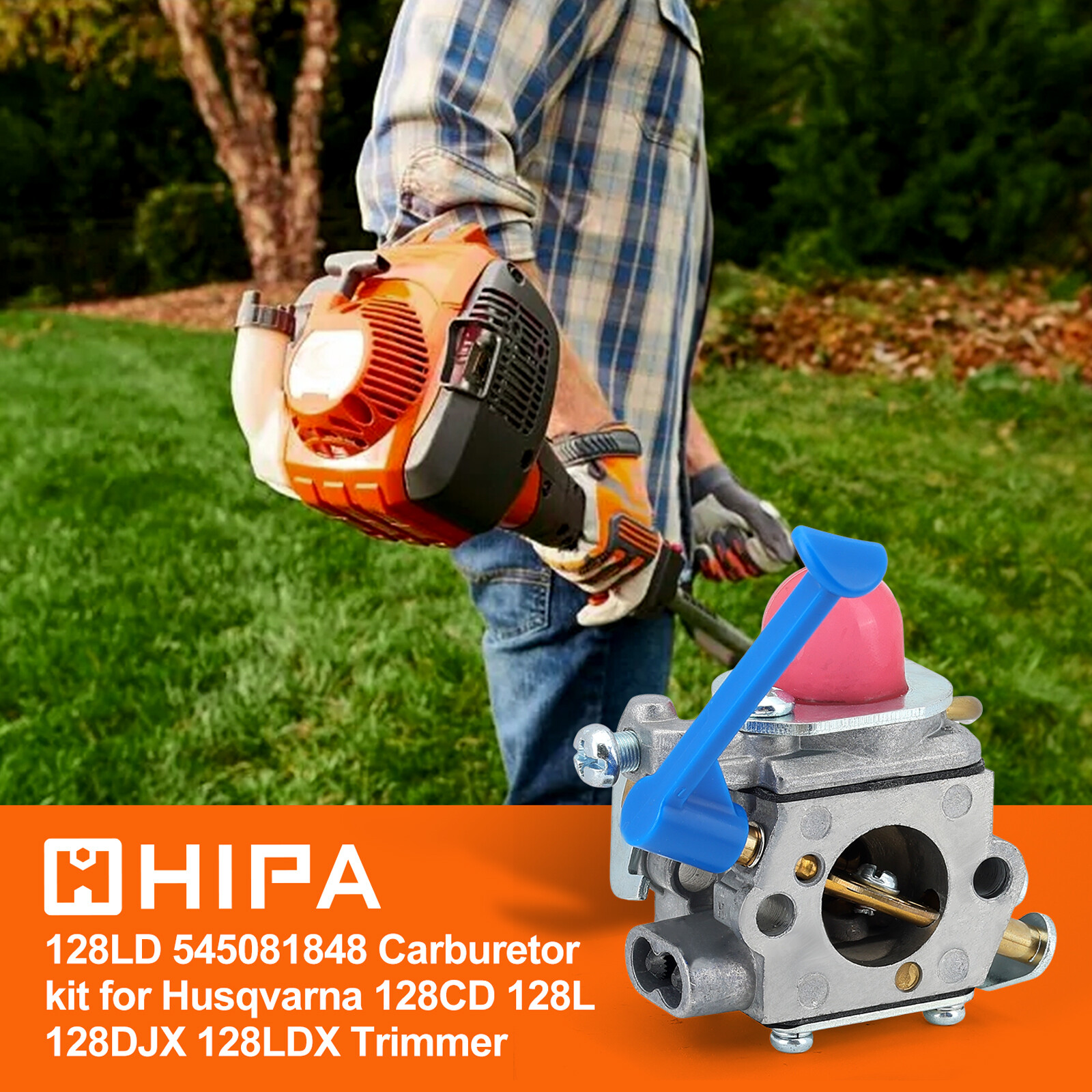 Hipa Carburetor For Husqvarna 128C 128CD 128L 128LD 128RJ 128R Trimmer Zama Carb