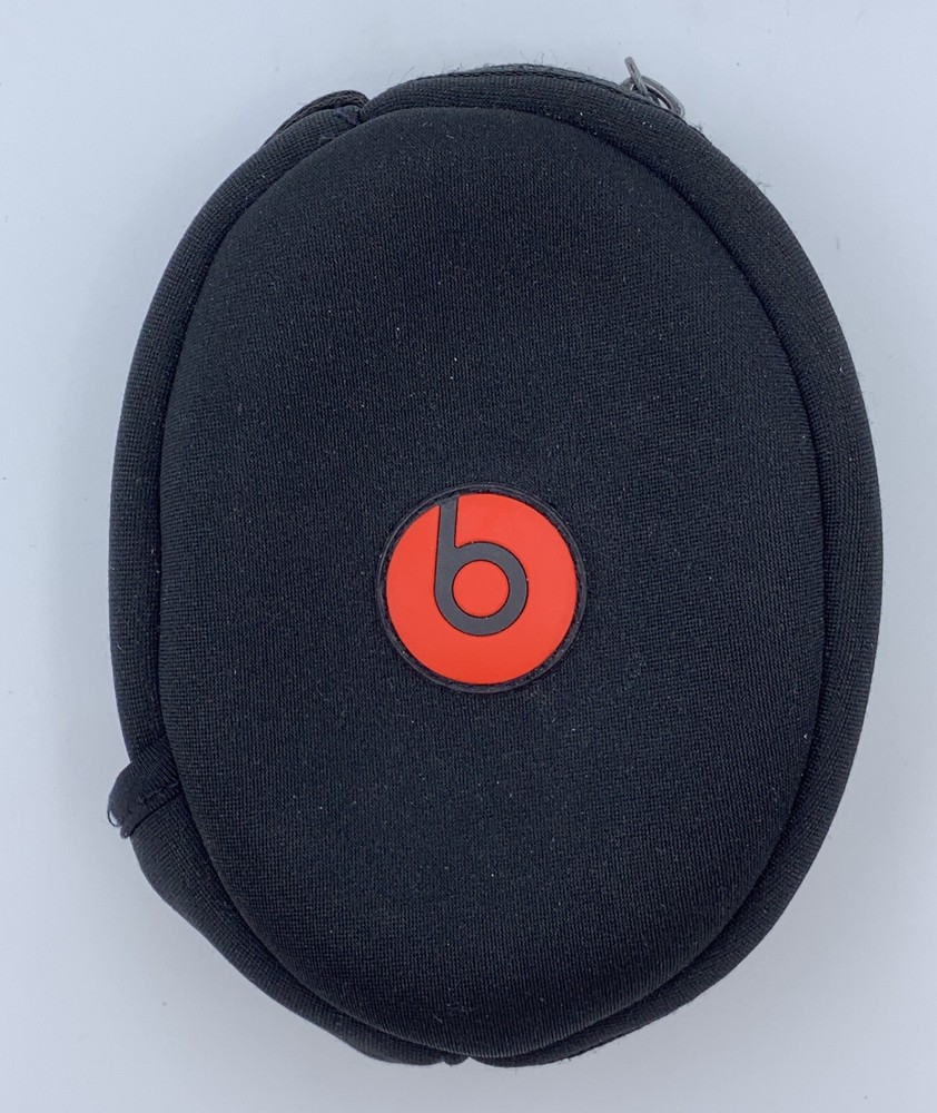 Beats By Dre Soft Black Zipper Headphone Case