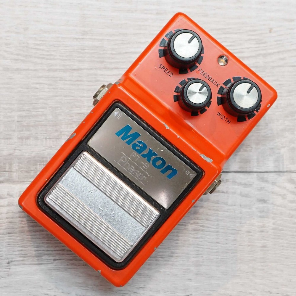 Maxon PT-9 Phaser Shifter Guitar Effects Pedal Orange