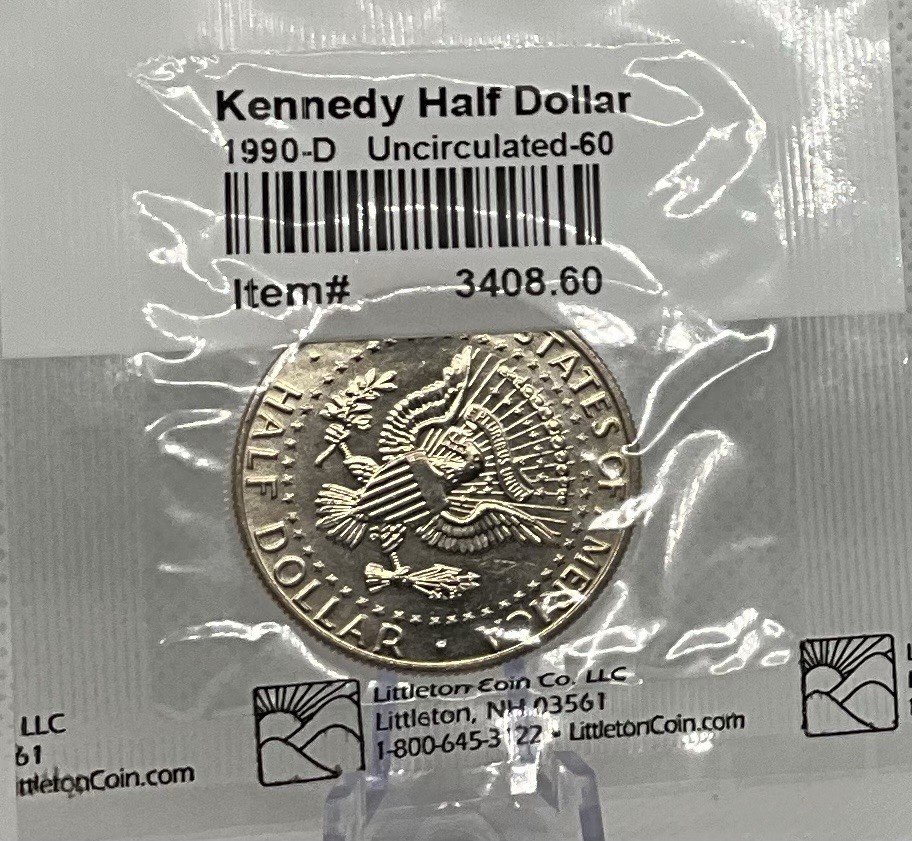 1990-D Kennedy Half Dollar Uncirculated-60