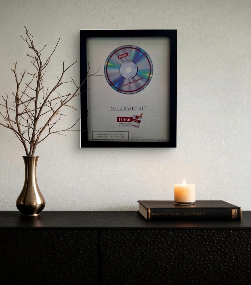 8x10 Framed Vintage Basic Cigarettes Advertisement Print 1995