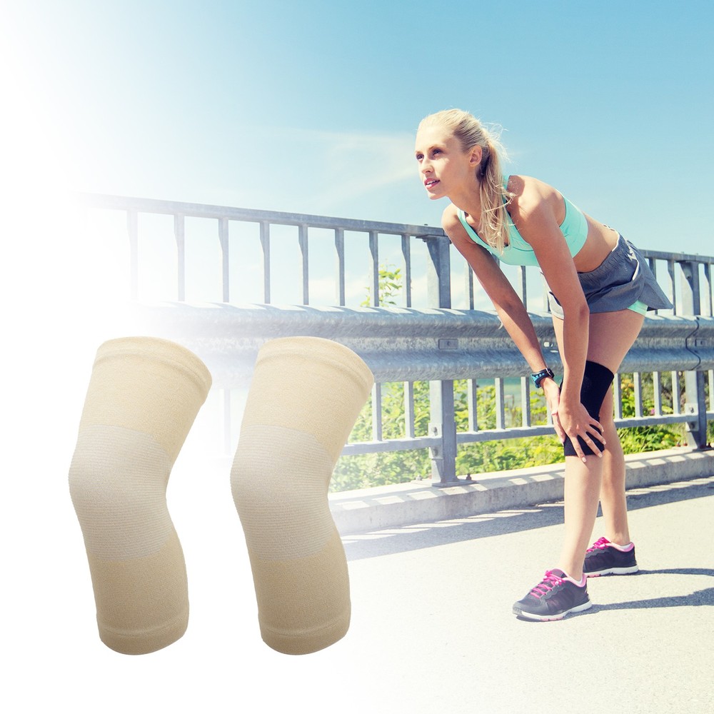 Comfortable Knee Pads Medium Size Skin Color 1 Pair