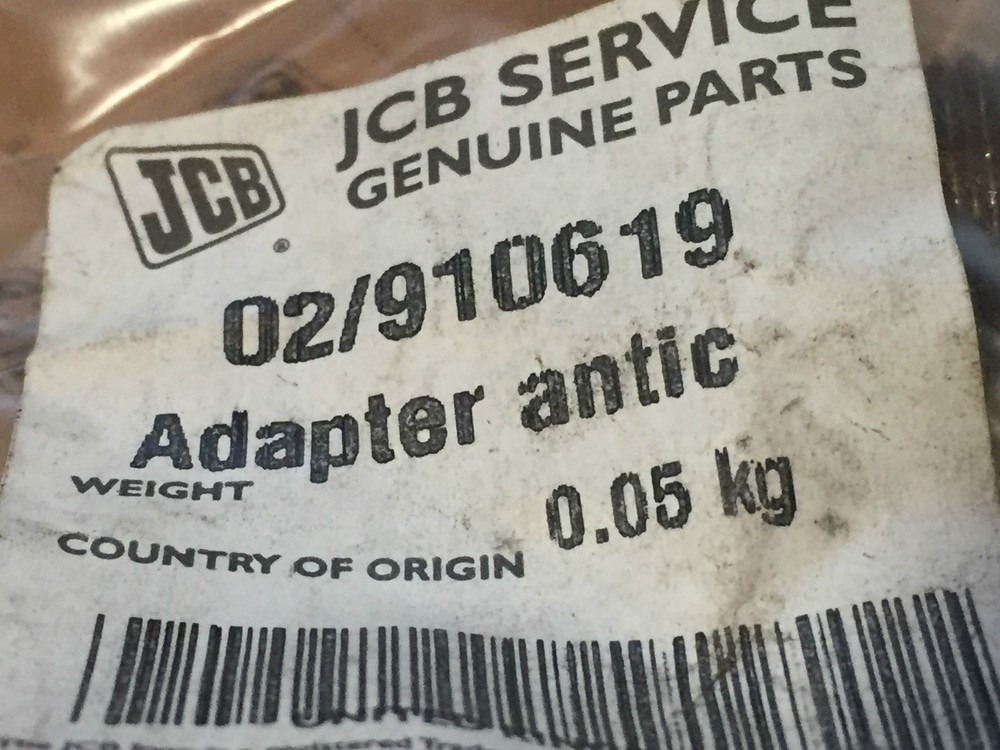 JCB Genuine Adapter/Antic 02/910619