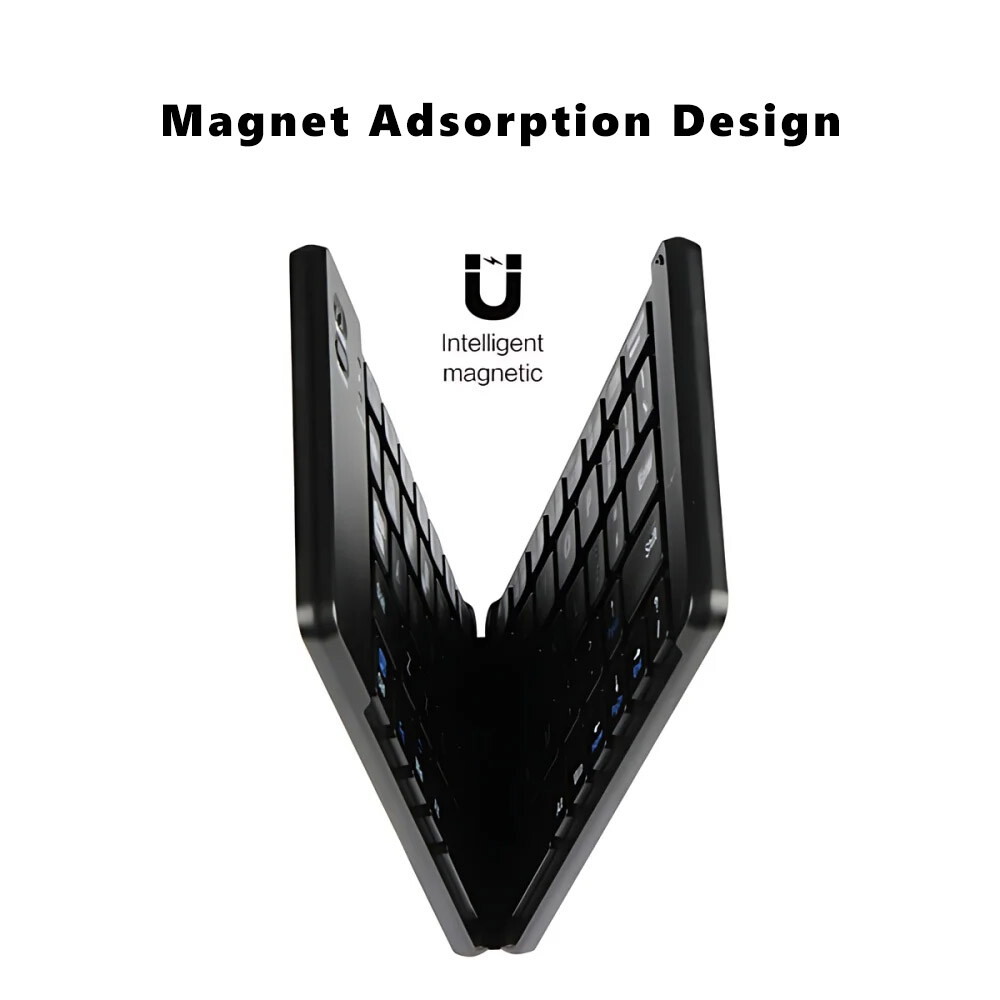 Mini Folding Keyboard Bluetooth Wireless Mobile Phone Android iOS iPhone 15/14/X