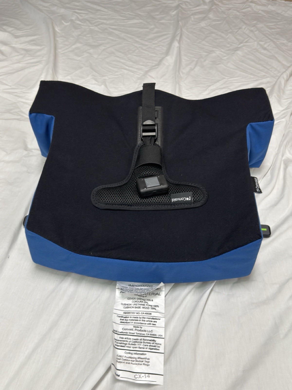 Convaid Cruiser 14 Special Needs Stroller Cushion Black and Blue New Open Box