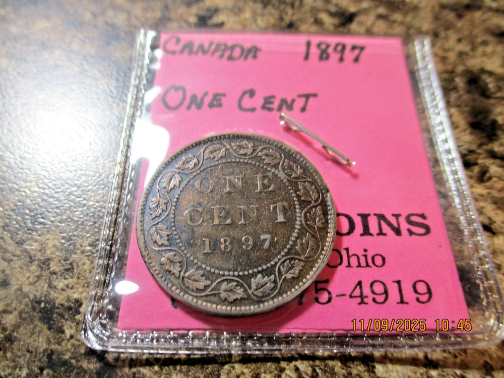 1897 CANADA LARGE CENT     GH