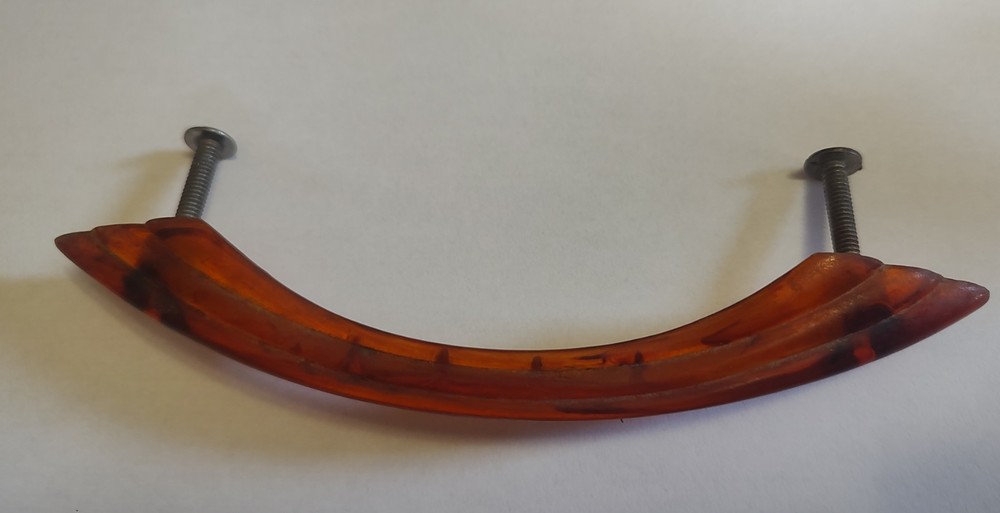 Vintage Orange Lucite/Plastic Drawer Pull