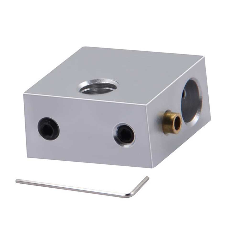 4pcs 3d Printer Heating Block 3d Printer Heater Block (Silver) 3d Printer Parts