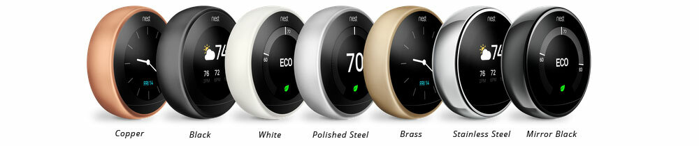 COMPLETE KIT: Google Nest 3rd Generation Learning Thermostat - Choose Color &