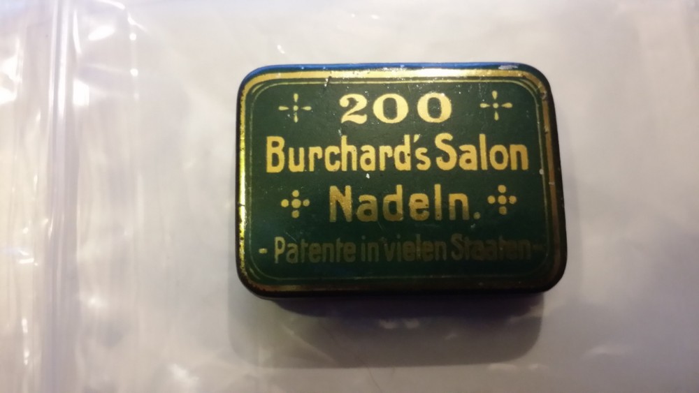 PG163 - Gramophone needles BURCHARD'S SALON gramophone tip box EMPTY
