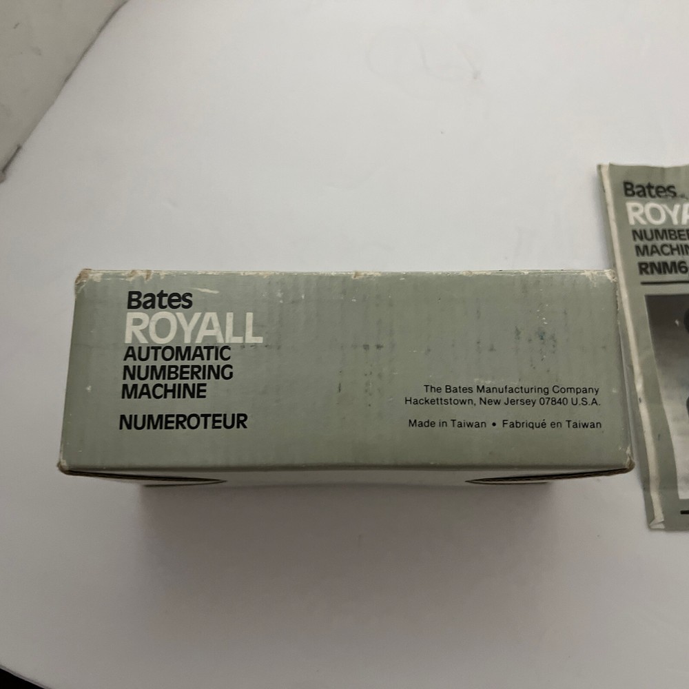 Bates Royal RNM6-7 Automatic Numbering Machine