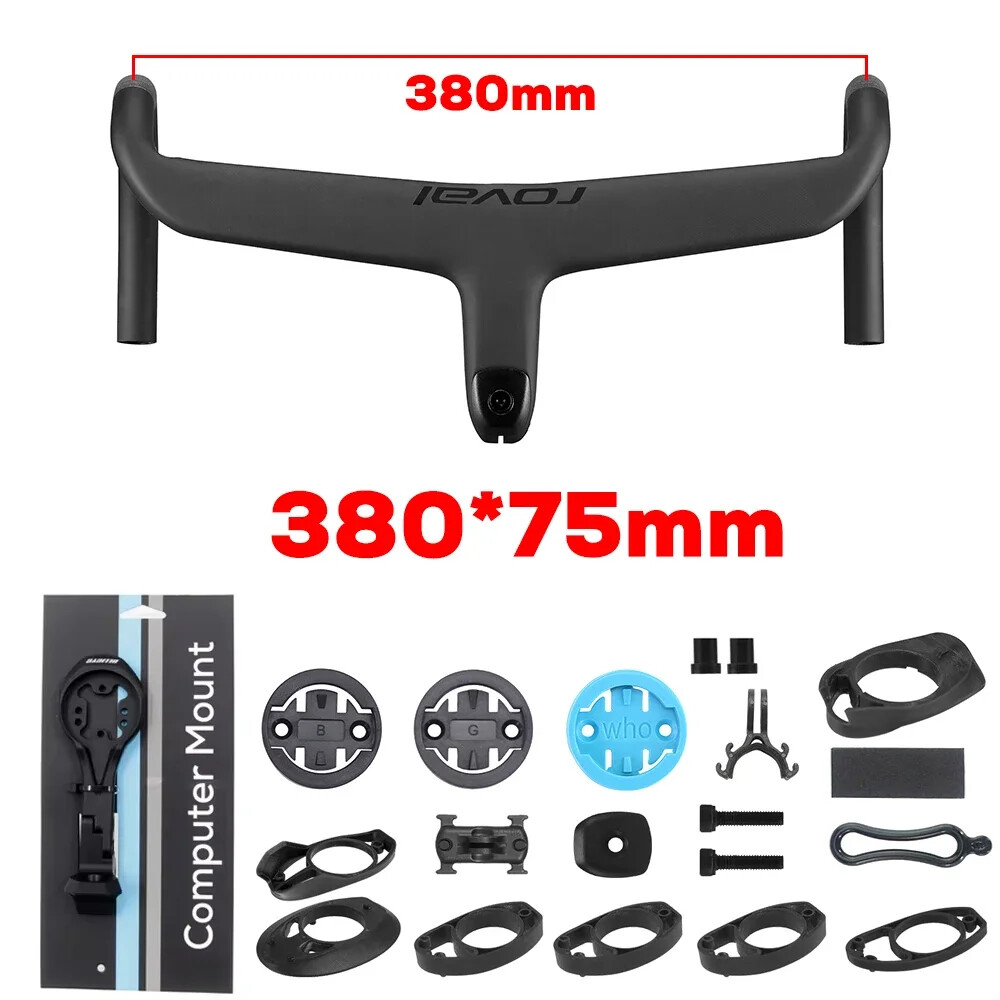 Full Internal Cable Routing Road Bicycle Carbon Integrated Handlebar with Mount