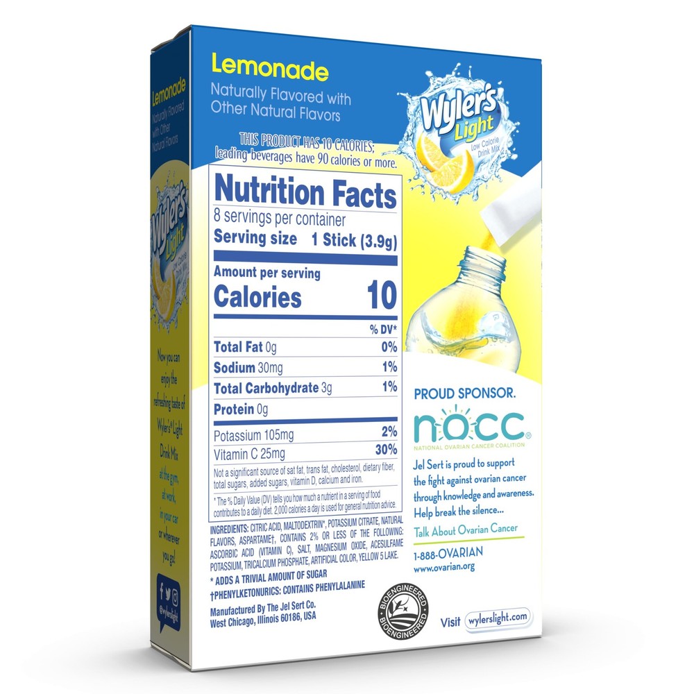 Lemonade Drink Mix Powder Packets, 12 Boxes, 8 Servings Each