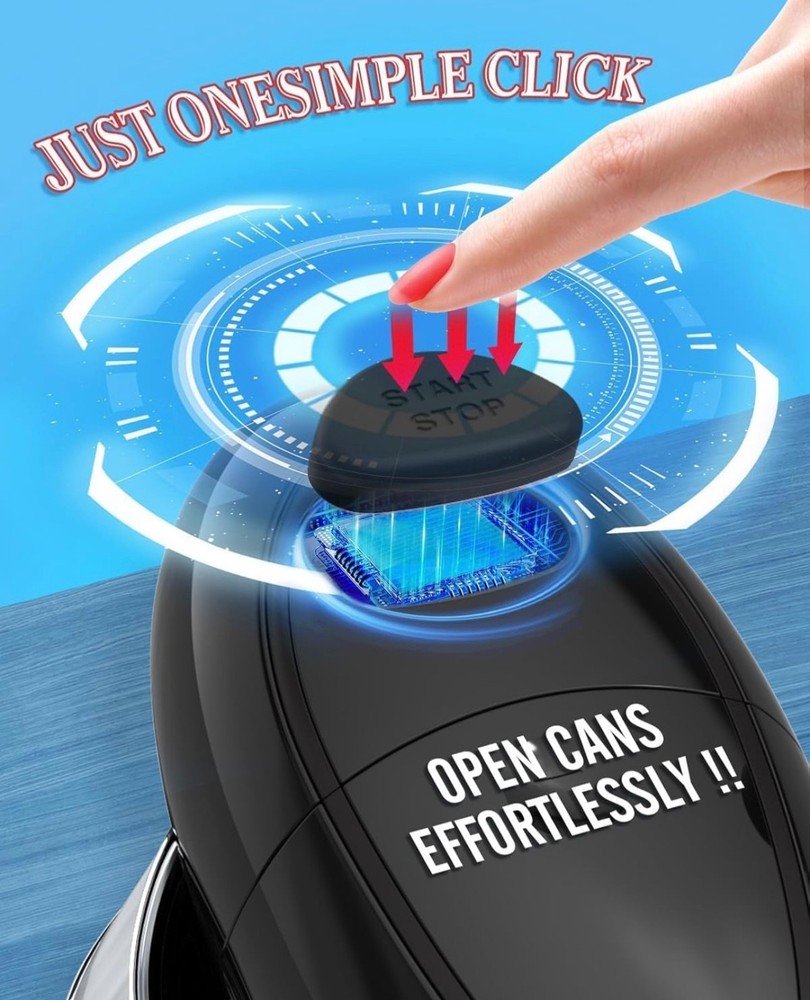 Auto Electric Can Opener, Fast & Efficient Automatic Hands-Free Can Opener