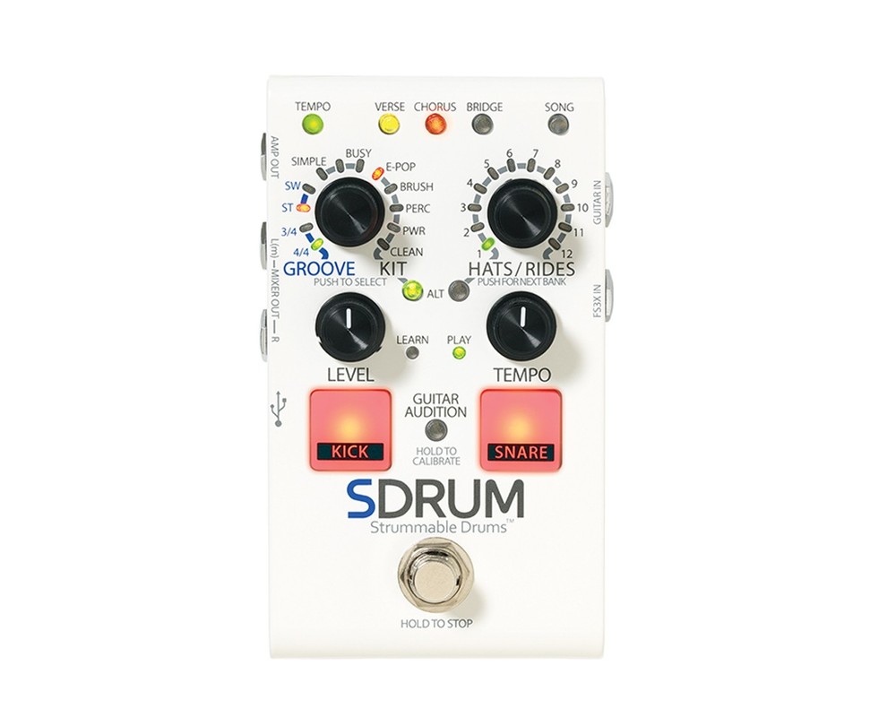 Digitech SDRUM Strummable Drums Drum Machine Pedal