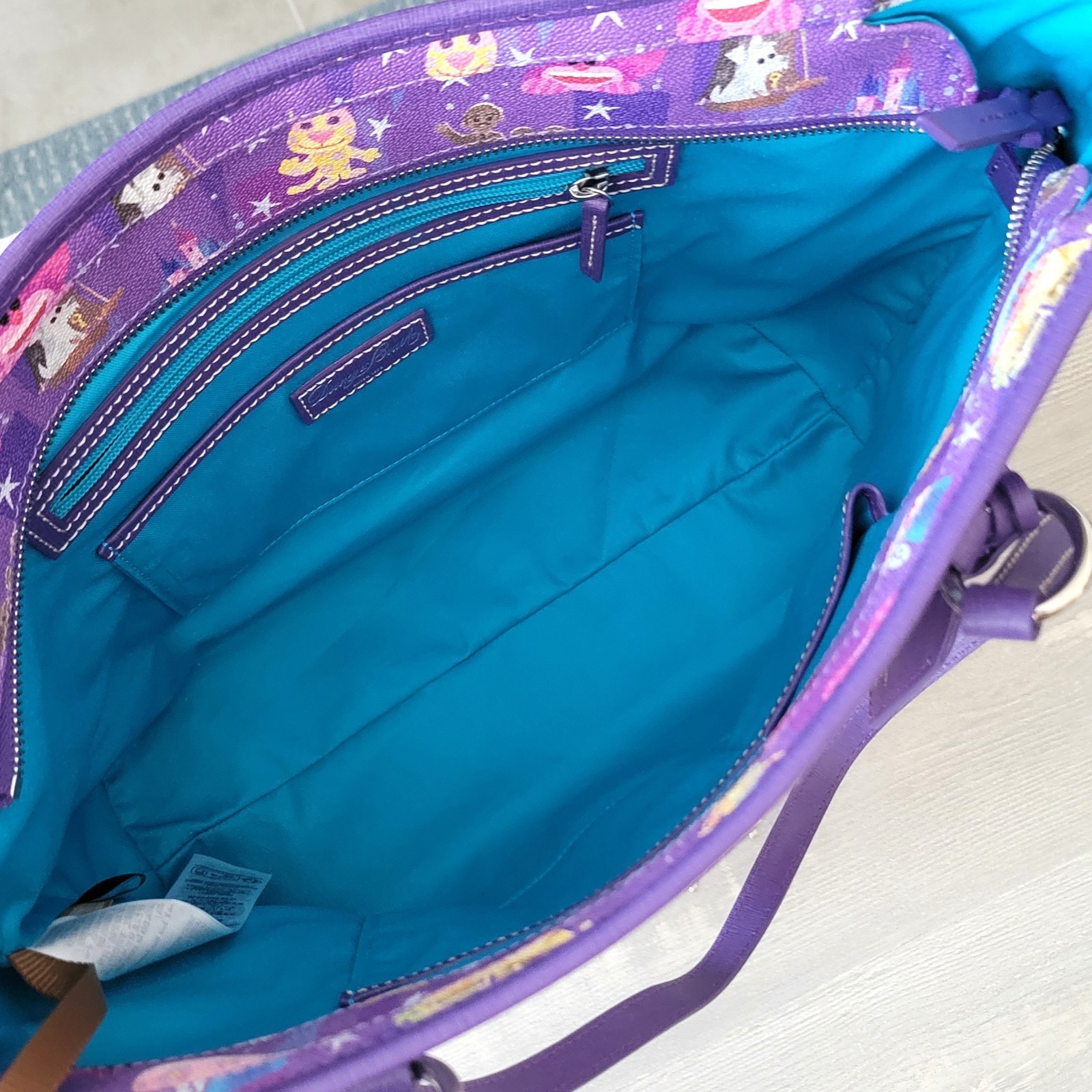 Disney Dooney & Bourke Disney Parks Joey Chou Castle Tote Bag Large NWOT