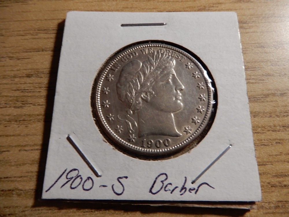 1900 S  AU BARBER HALF DOLLAR