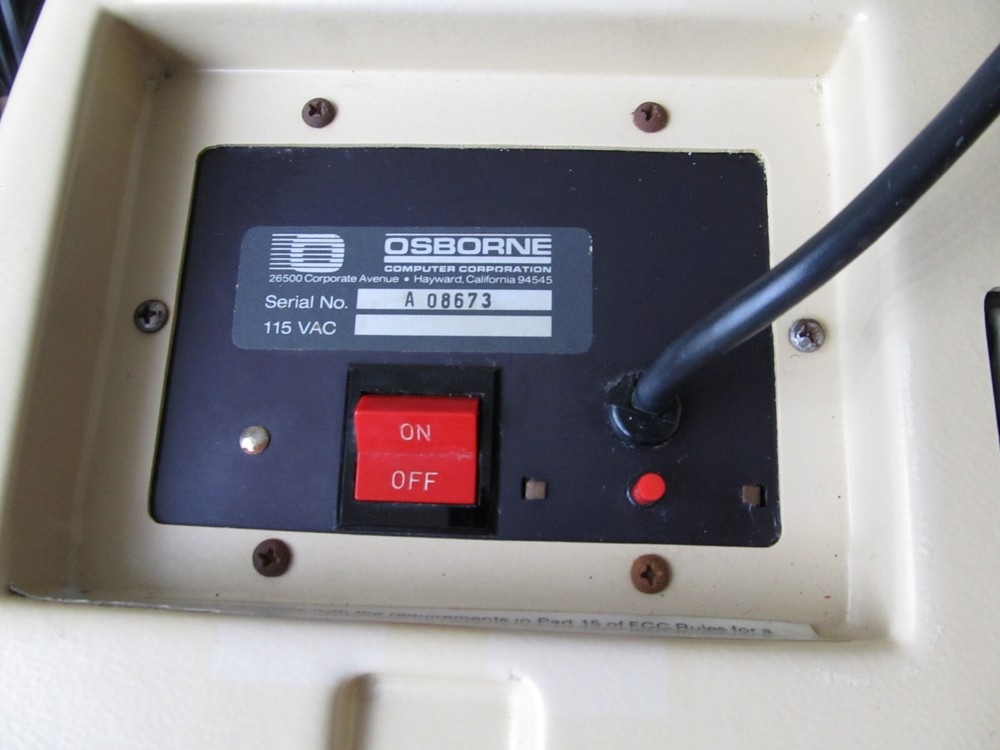 Vintage Osborne Computer 1 #A 08673 + Double Density Chip ***Pls Read