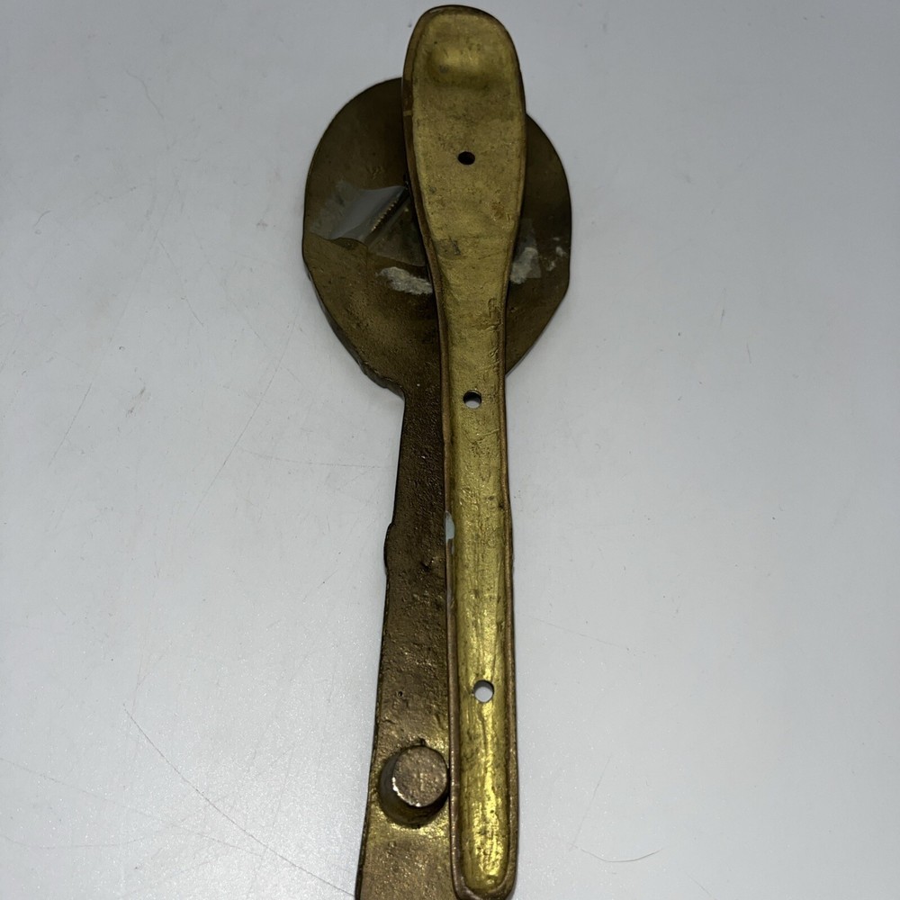 Solid Brass Door Knocker, Tennis/Bandmitton Racket 8 1/2”-P