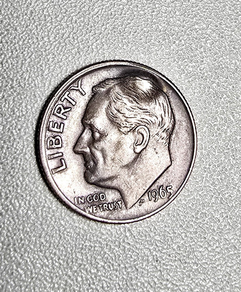 1965 Dime Error (Bump)