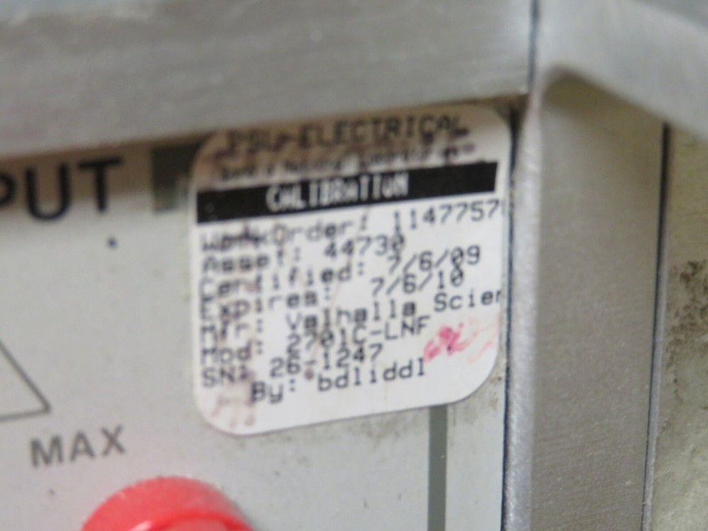 Valhalla 2701C LNF opt Programmable Precision DC Voltage/Current Standard PB45