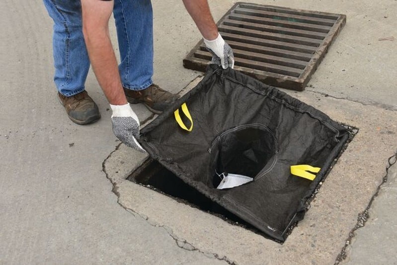 Eagle XL Adjustable 25" - 42" Catch Basin Drain Insert Filter Pollution Garbage