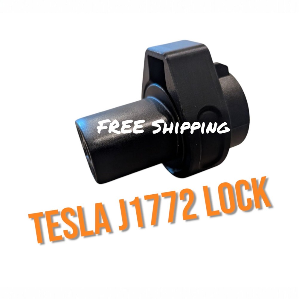 Tesla Charger Lock - for J1772 Adapter - Prevent unplugs while charging!