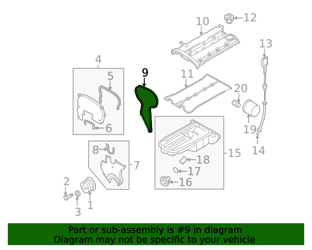 Genuine GM Timing Belt 96858745