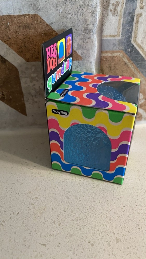 Schylling Nee Doh Gumdrop Super Solid Squish Blue Sensory Toy 2022