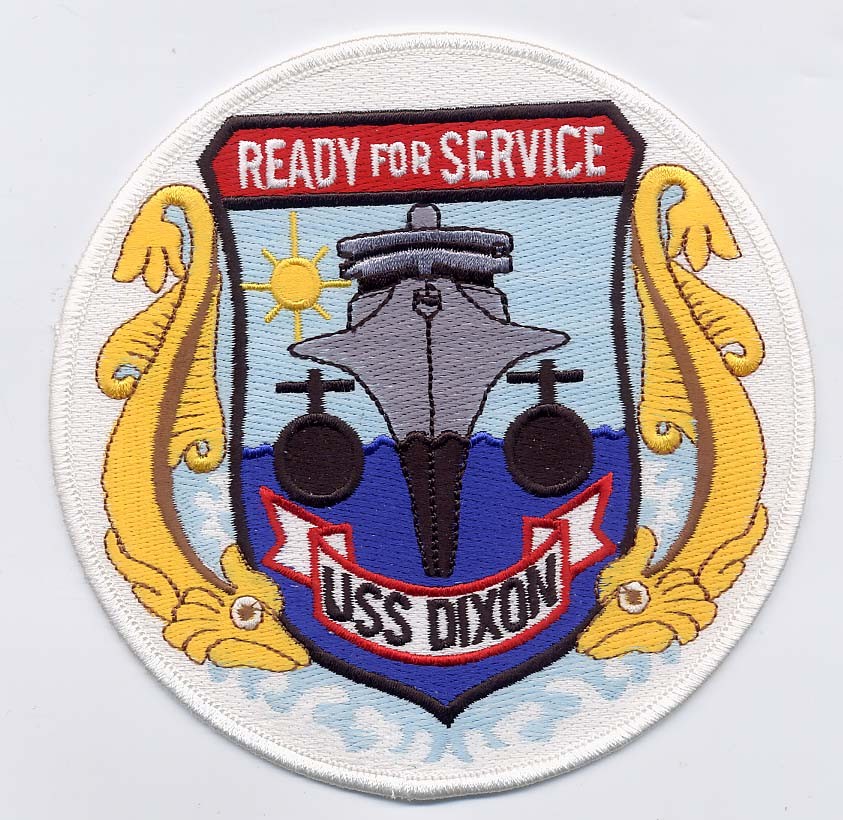 USS Dixon AS 37 - Submarine Patch - Cat No. C6008