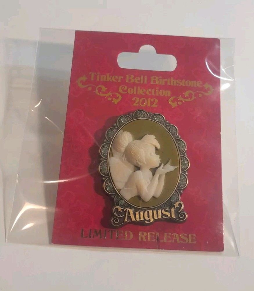 Disney Tinkerbell Pin August Birthstone 2012 HTF
