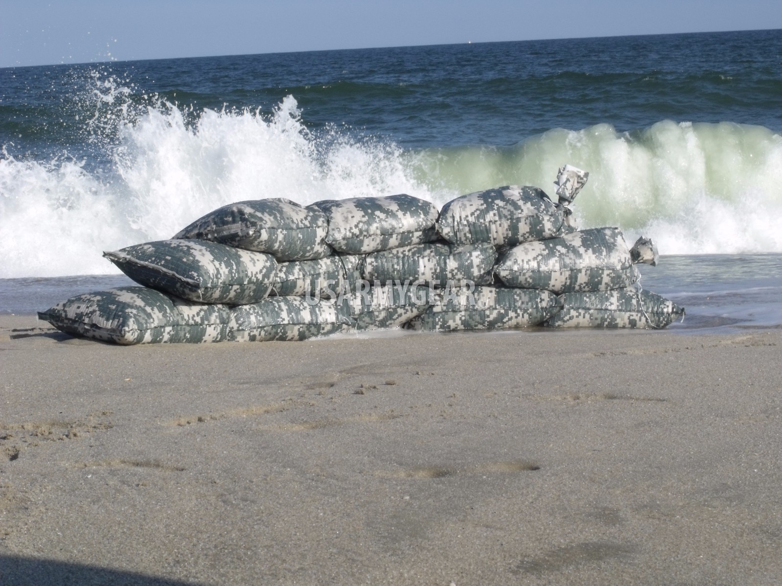 500 Sandbag Sand Bag Flood Erosion Barrier Hurricane Prep Army Military ACU Camo